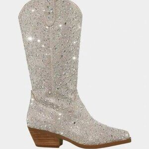 Betsey Johnson Dalas rhinestone boot womens size 6